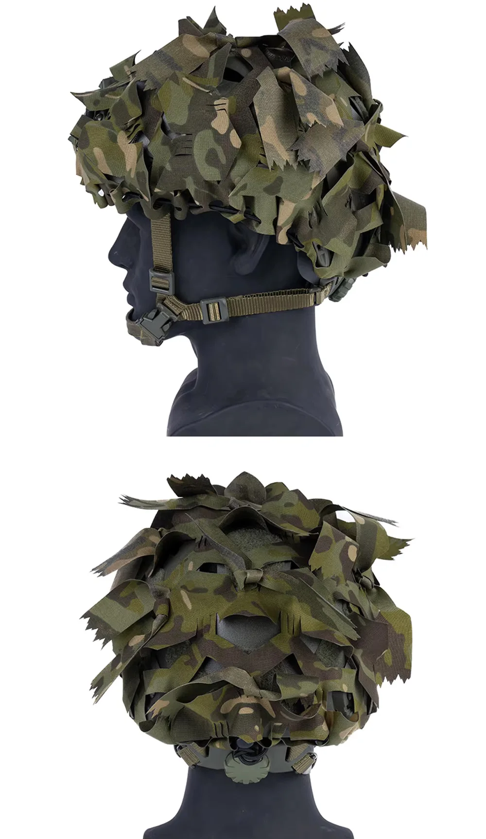 Camuflaje 3D desde distintos ángulos