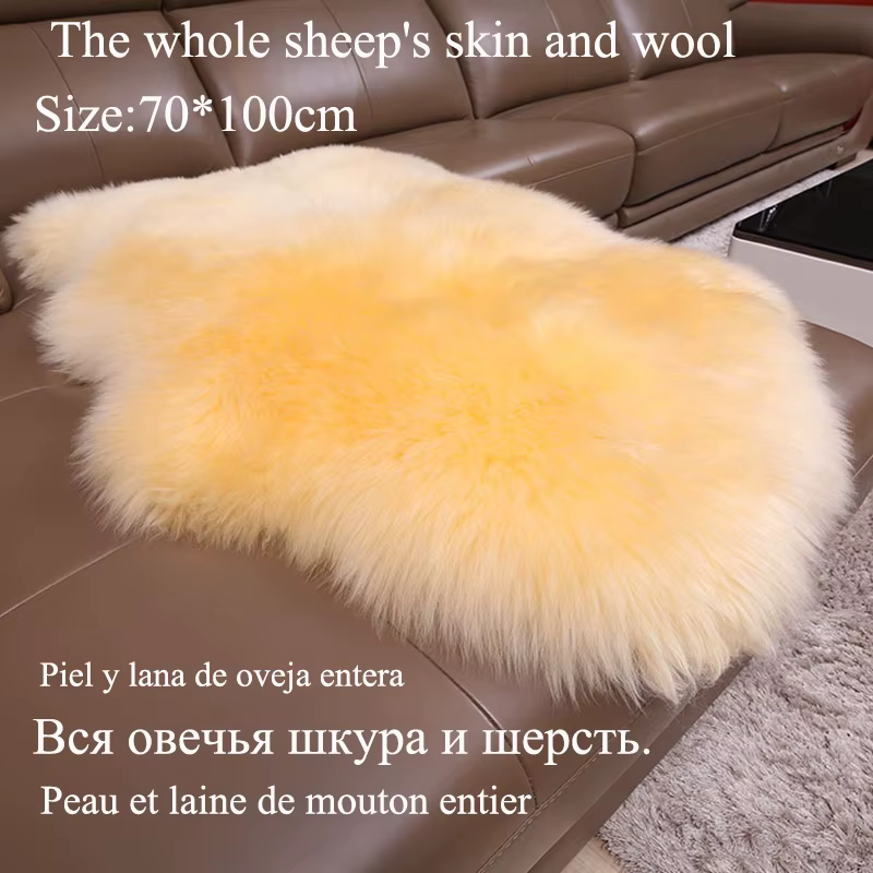 Manta lana pura oveja beige – Térmica para camping y exterior - imagen 2