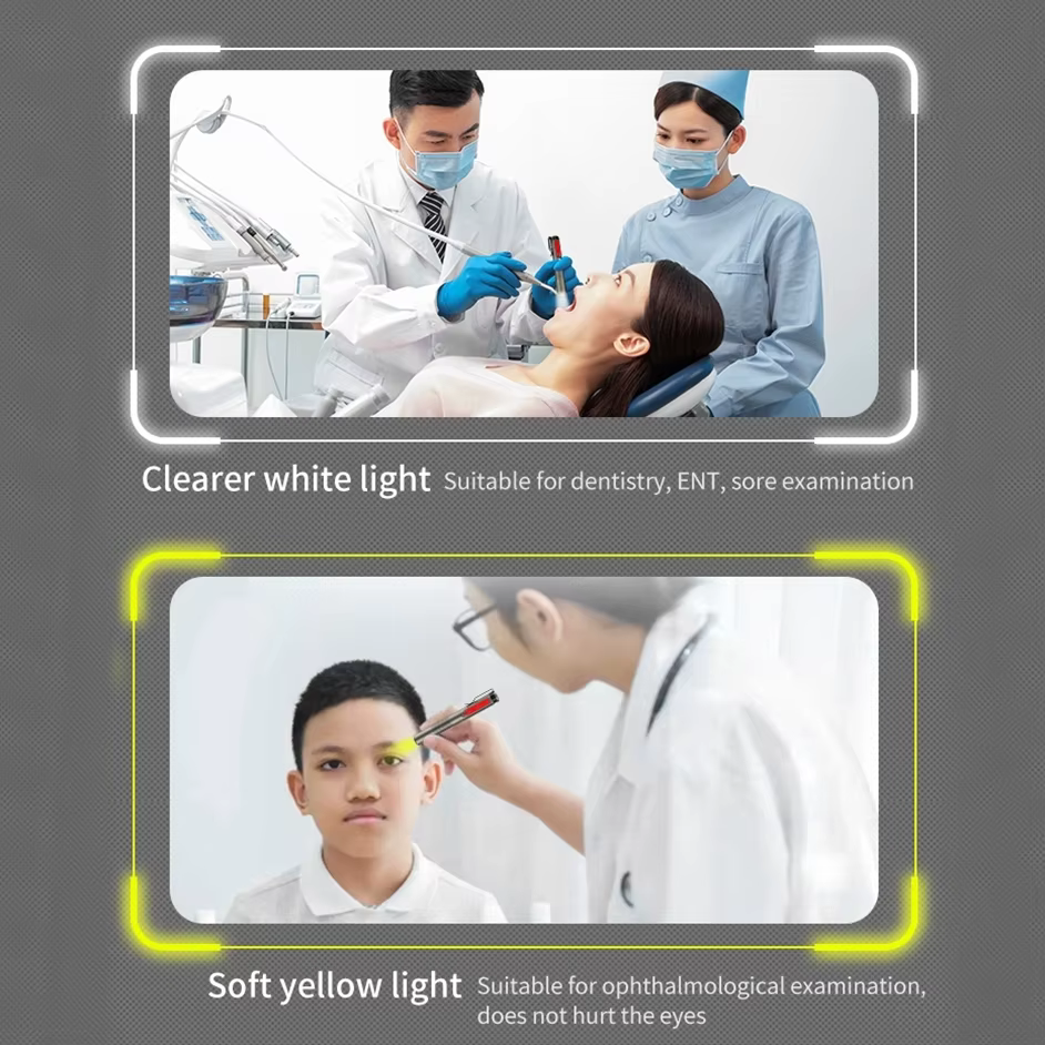 Linterna táctica LED 2 en 1 con bolígrafo – Recargable USB, luz cálida - imagen 5