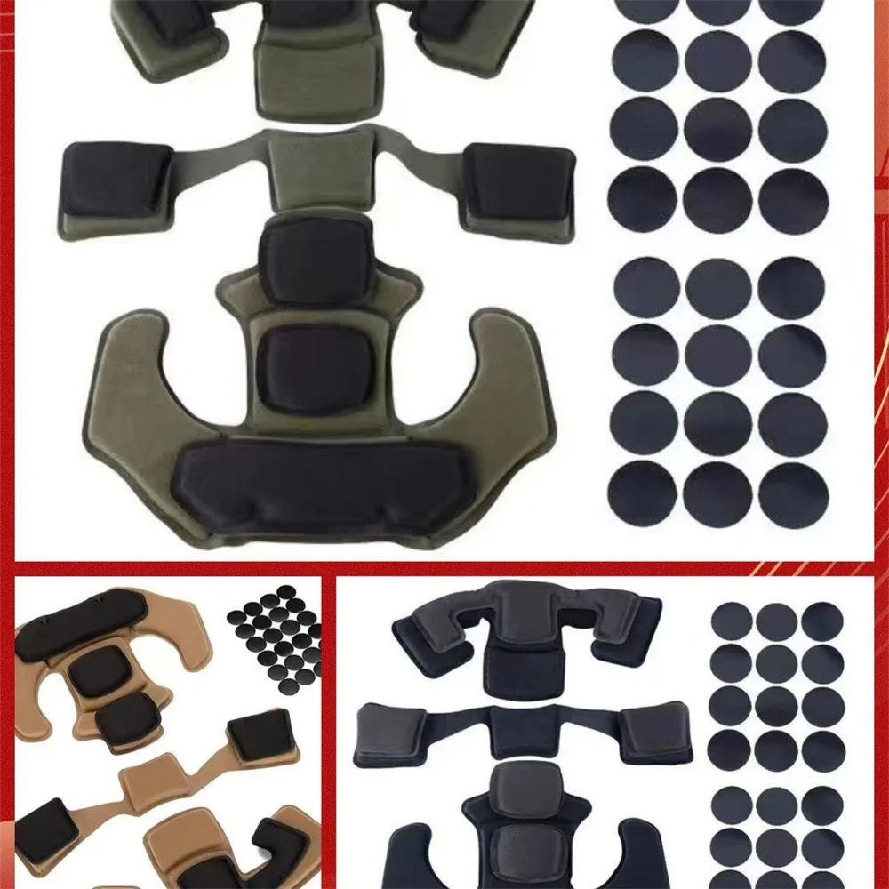 Acolchado casco táctico espuma viscoelástica autoadhesiva transpirable - imagen 2