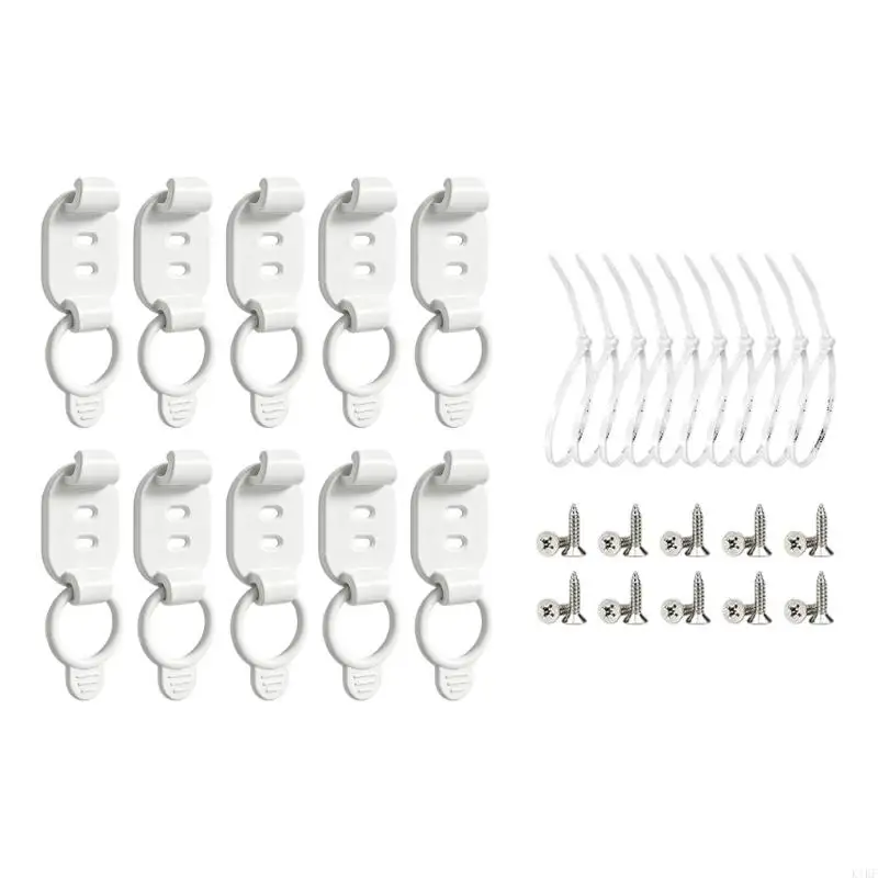 Organizador de cables adhesivo con banda elástica para escritorio - imagen 3