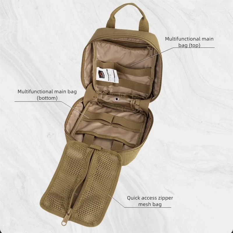 Bolsa IFAK táctica MOLLE vacía – Botiquín portátil primeros auxilios - imagen 4