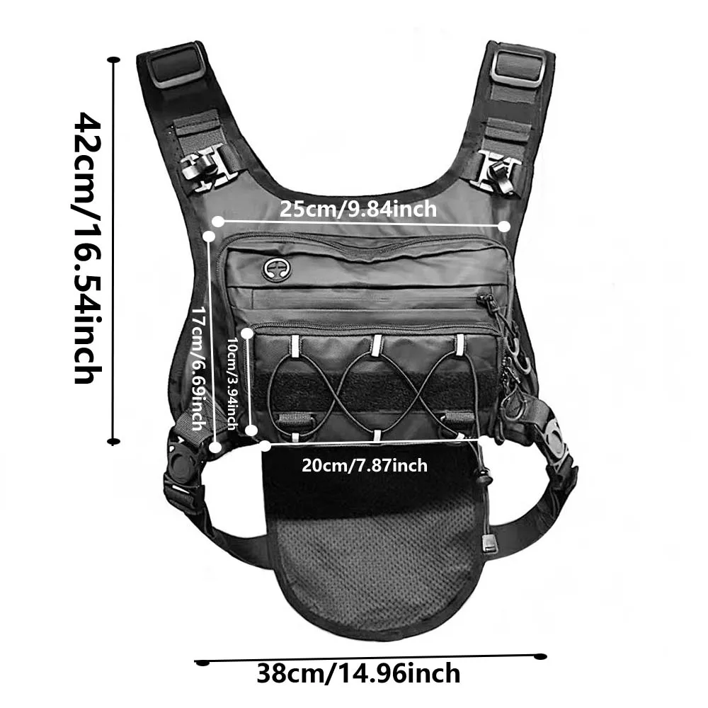Bolsa de pecho táctica con hidratación para ciclismo todoterreno - imagen 3