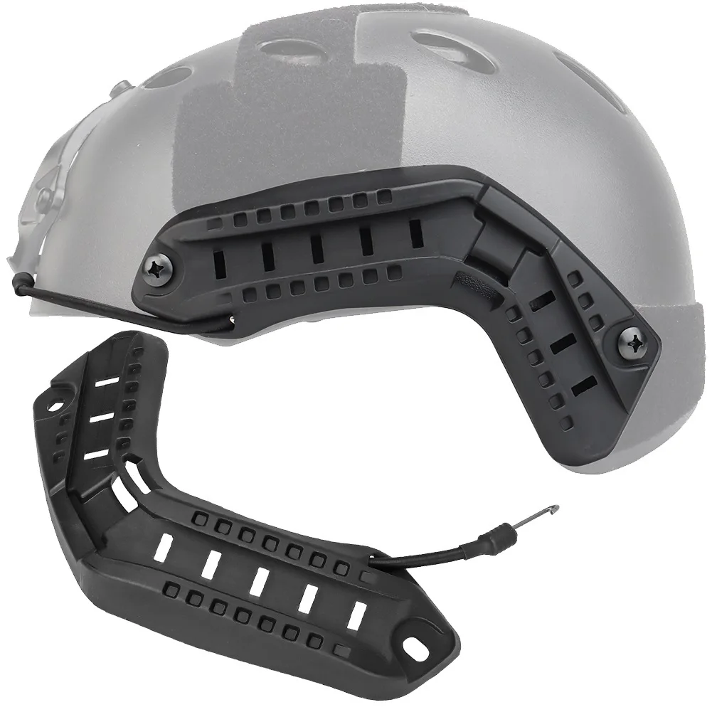 Casco Airsoft con liberación rápida y rieles Picatinny laterales