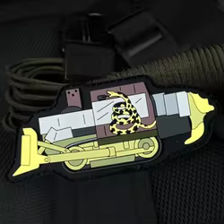 Killdozer Gadsden – Parche táctico 3D PVC gancho y bucle