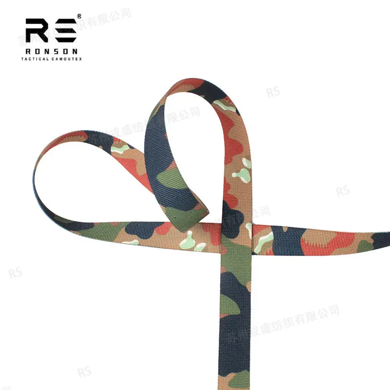 Correa táctica MOLLE jacquard doble cara camuflaje suizo - imagen 5