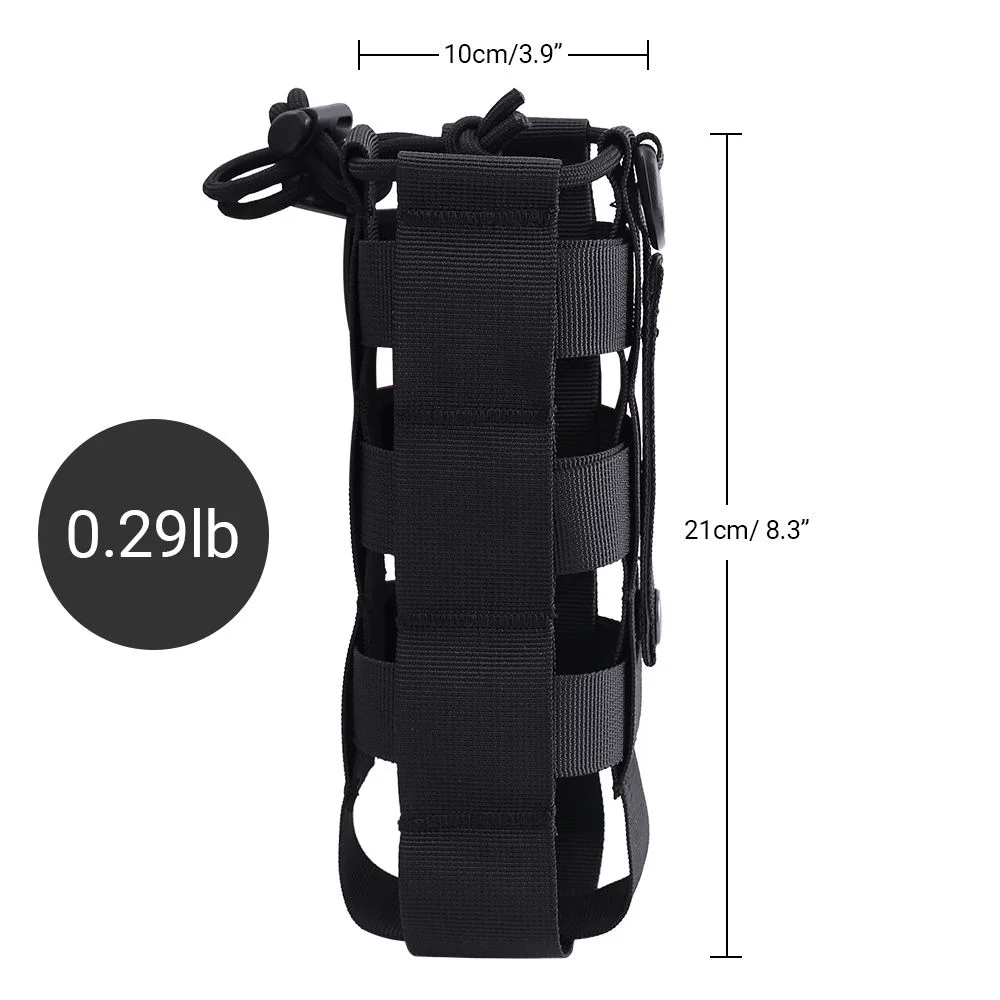 Portabotella táctico MOLLE – Sistema hidratación para outdoor resistente - imagen 3
