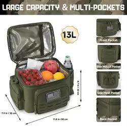 Fiambrera táctica isotérmica para camping y trabajo