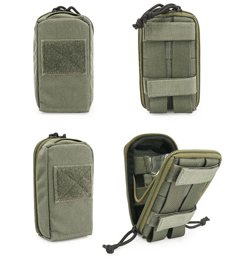 Chaleco táctico MOLLE con portatéléfono GPS y bolsillos en el pecho - imagen 5