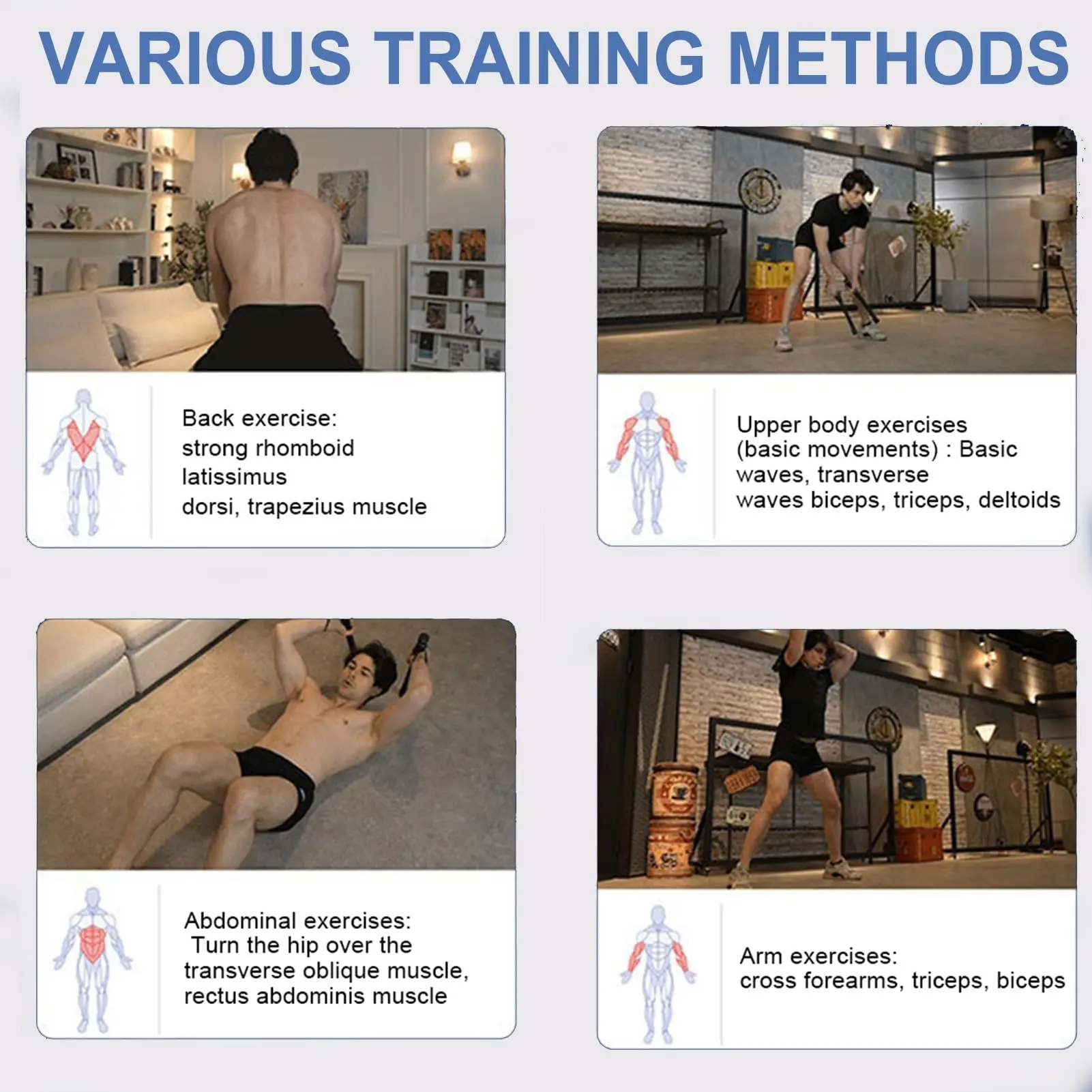 Cuerda de saltar sin cable para cardio y entrenamiento con gran rebote - imagen 4