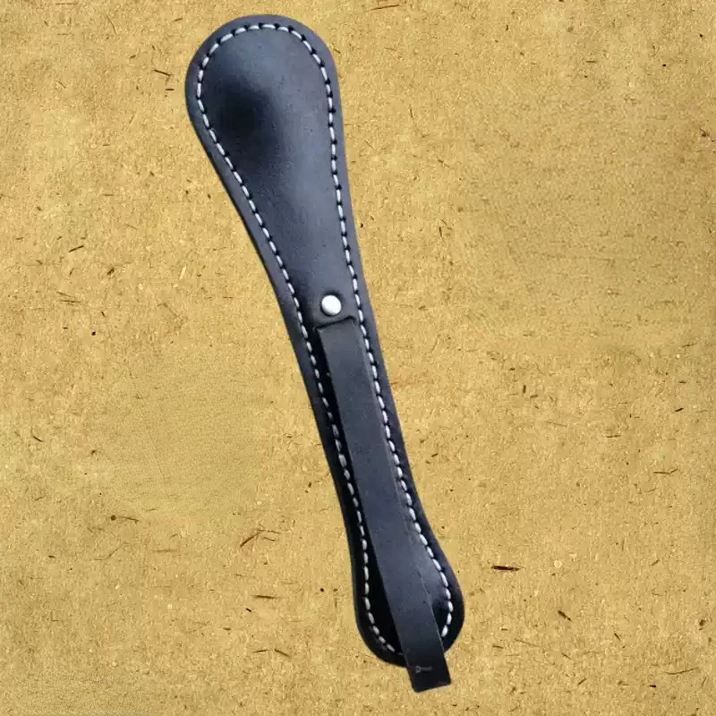 Clapper cuero para defensa con bloque de plomo cosido a mano sólido - imagen 3