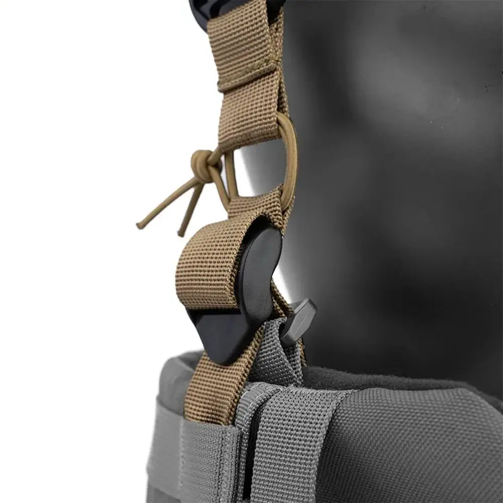 Cinturón táctico MOLLE resistente con arnés tipo X para entrenamiento - imagen 3