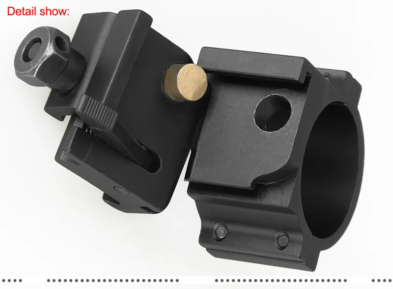 Montaje Twist Mount instalado en un riel
