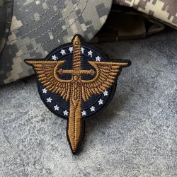 Parche táctico Morale Sword & Wings – bordado gancho y bucle
