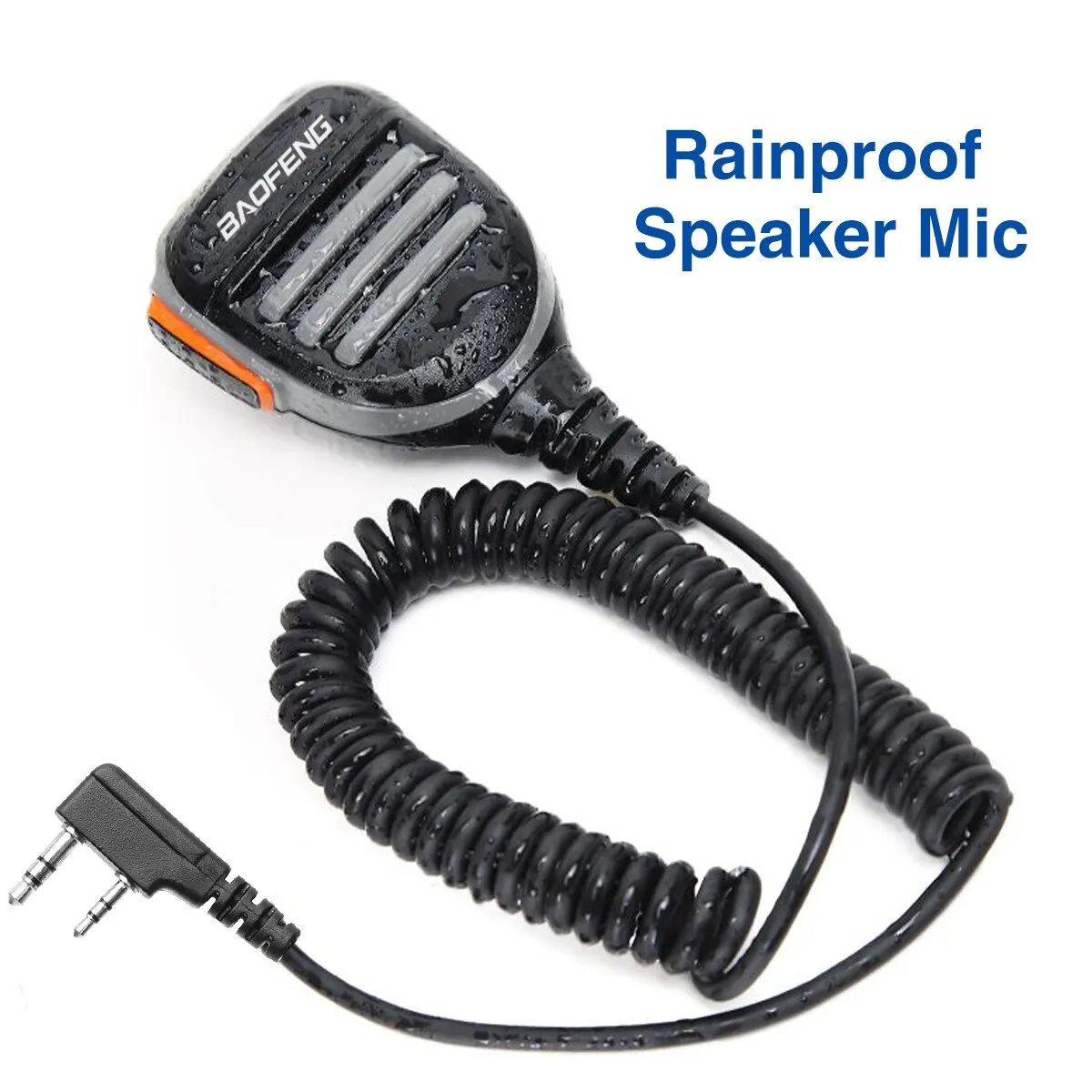 Baofeng UV-K5 Micrófono para UV-5R y radios de mano profesionales - imagen 2