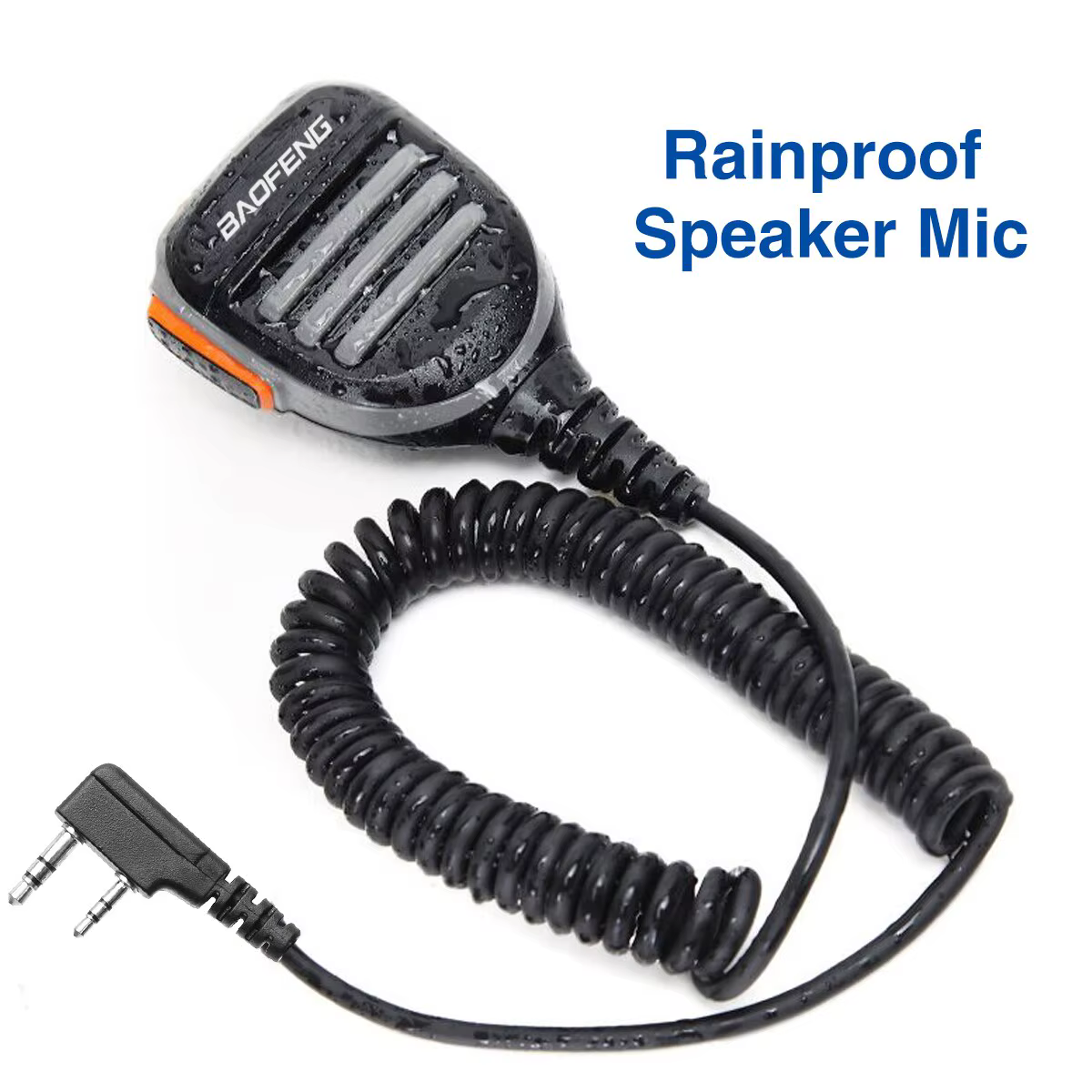 Baofeng UV-K5 Micrófono para UV-5R y radios de mano profesionales - imagen 2