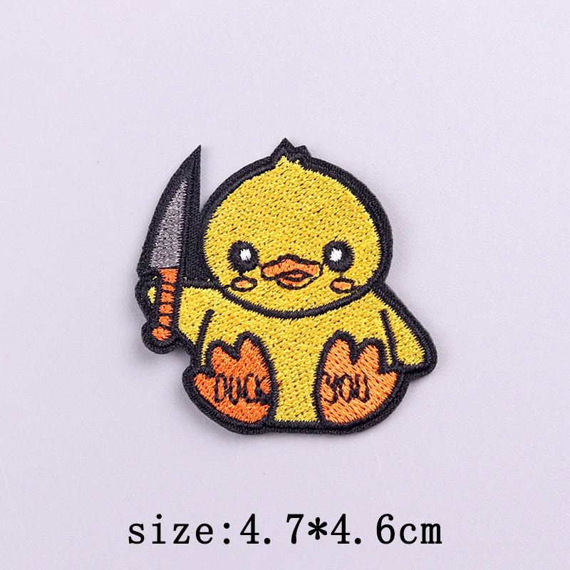 Parche bordado pato amarillo táctico – Planchar o coser - imagen 2