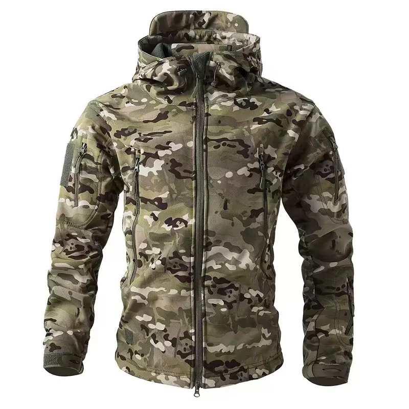 Chaqueta táctica impermeable con capucha para hombre invierno y otoño - imagen 2