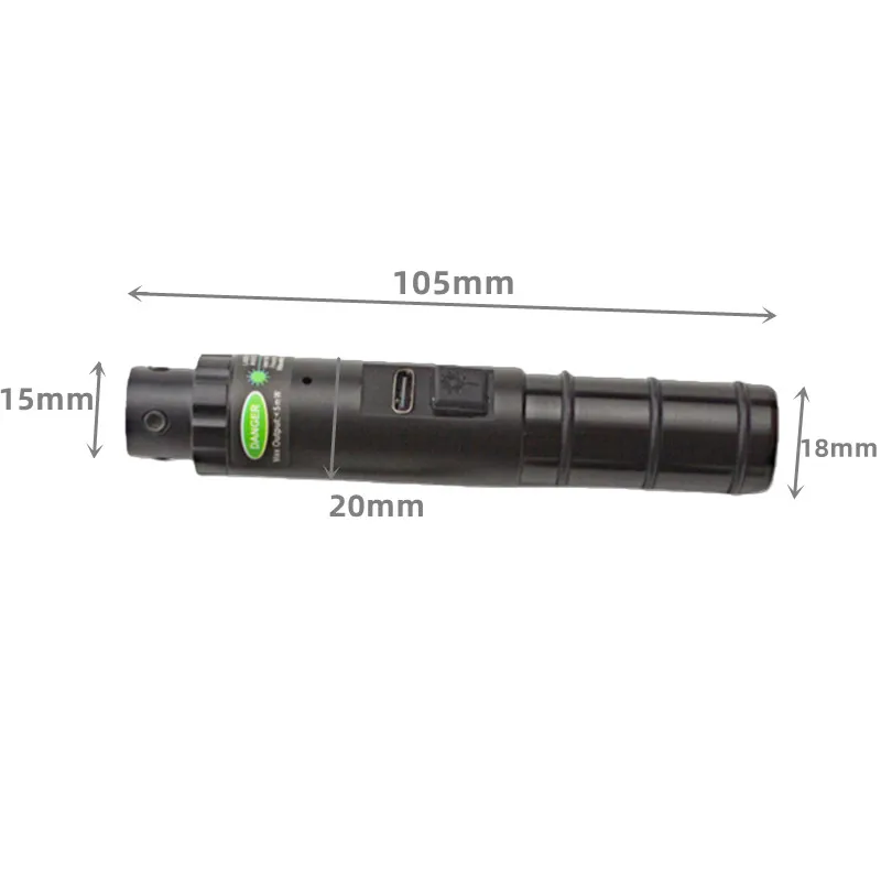 Mira láser roja táctica con carga USB compatible Picatinny/Weaver - imagen 2