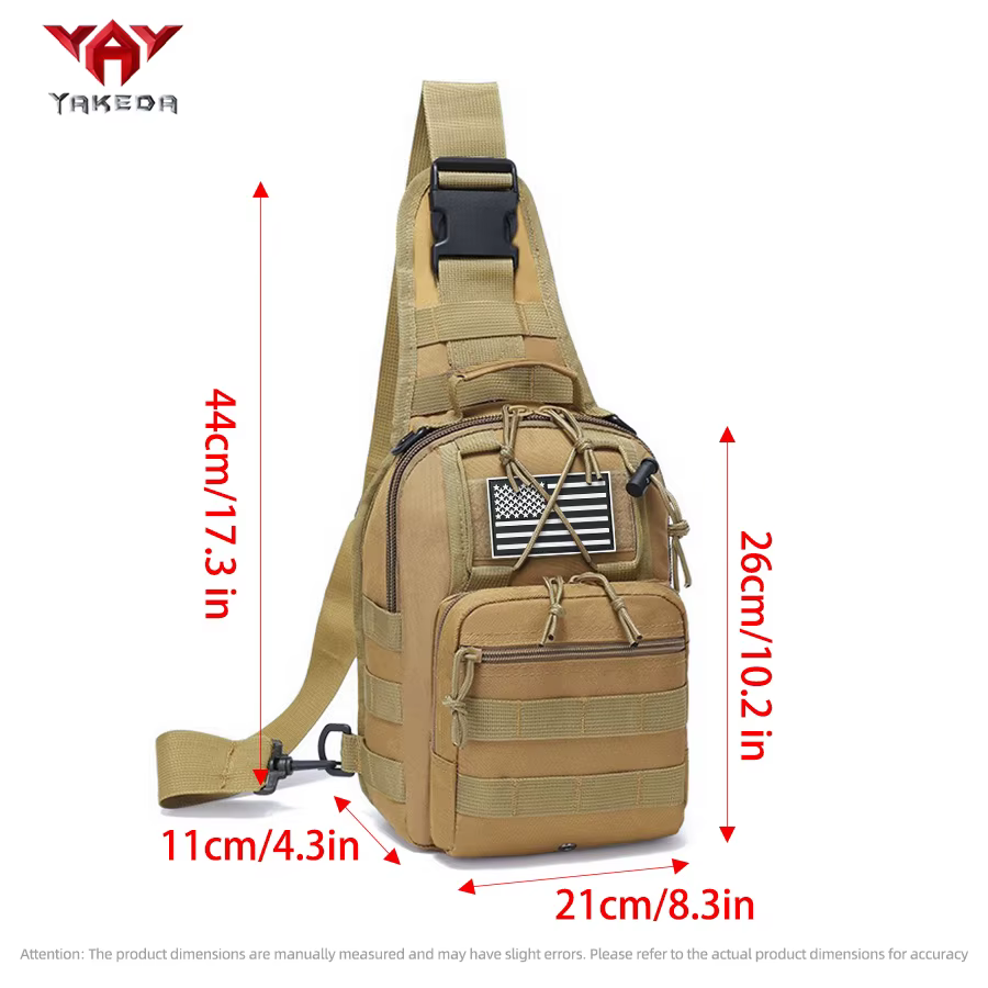 YAKEDA Bandolera táctica multifuncional para exterior y viaje - imagen 5
