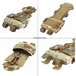 MK2 Bolsa de batería y contrapeso para casco táctico Airsoft MOLLE