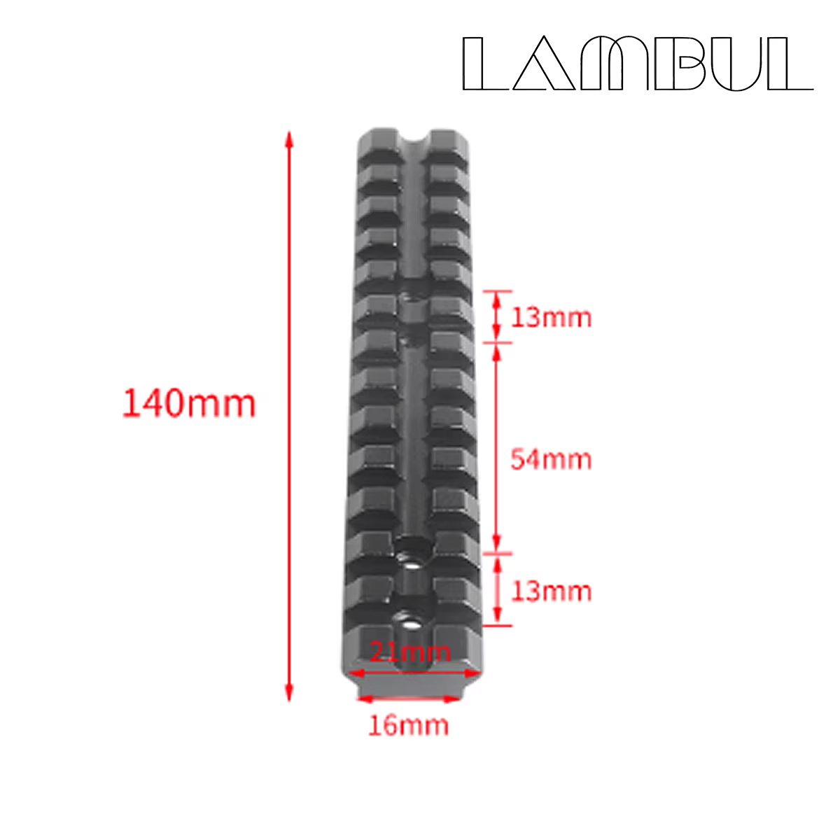 Riel negro mate y montaje compacto