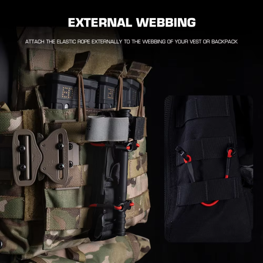 POEIDON DEFENSE Cuerda de fijación universal táctica para portaplacas - imagen 5