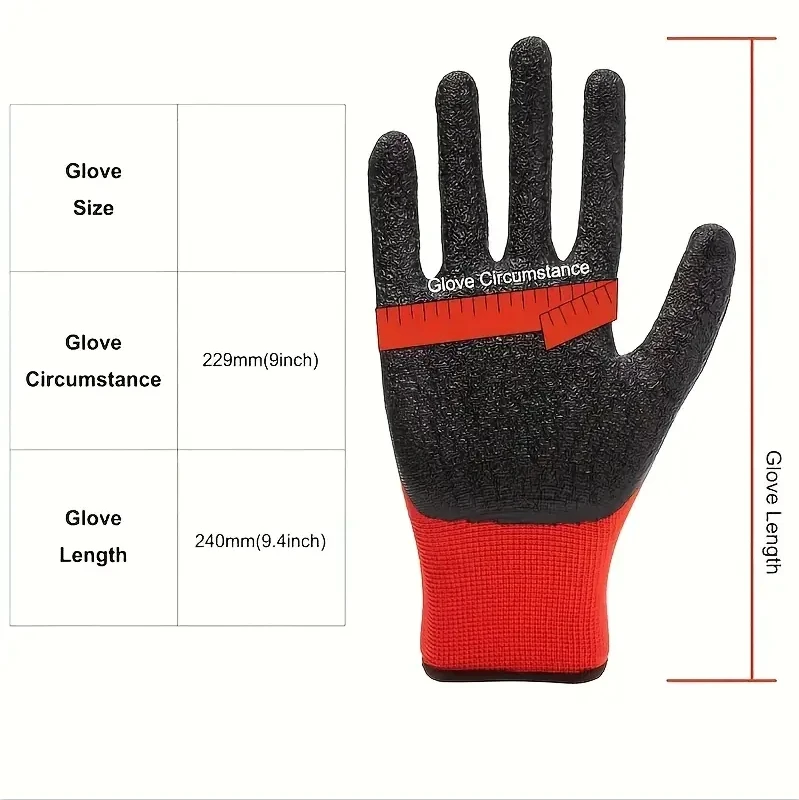 Guantes de látex antideslizantes recubiertos de palma para trabajo - imagen 2