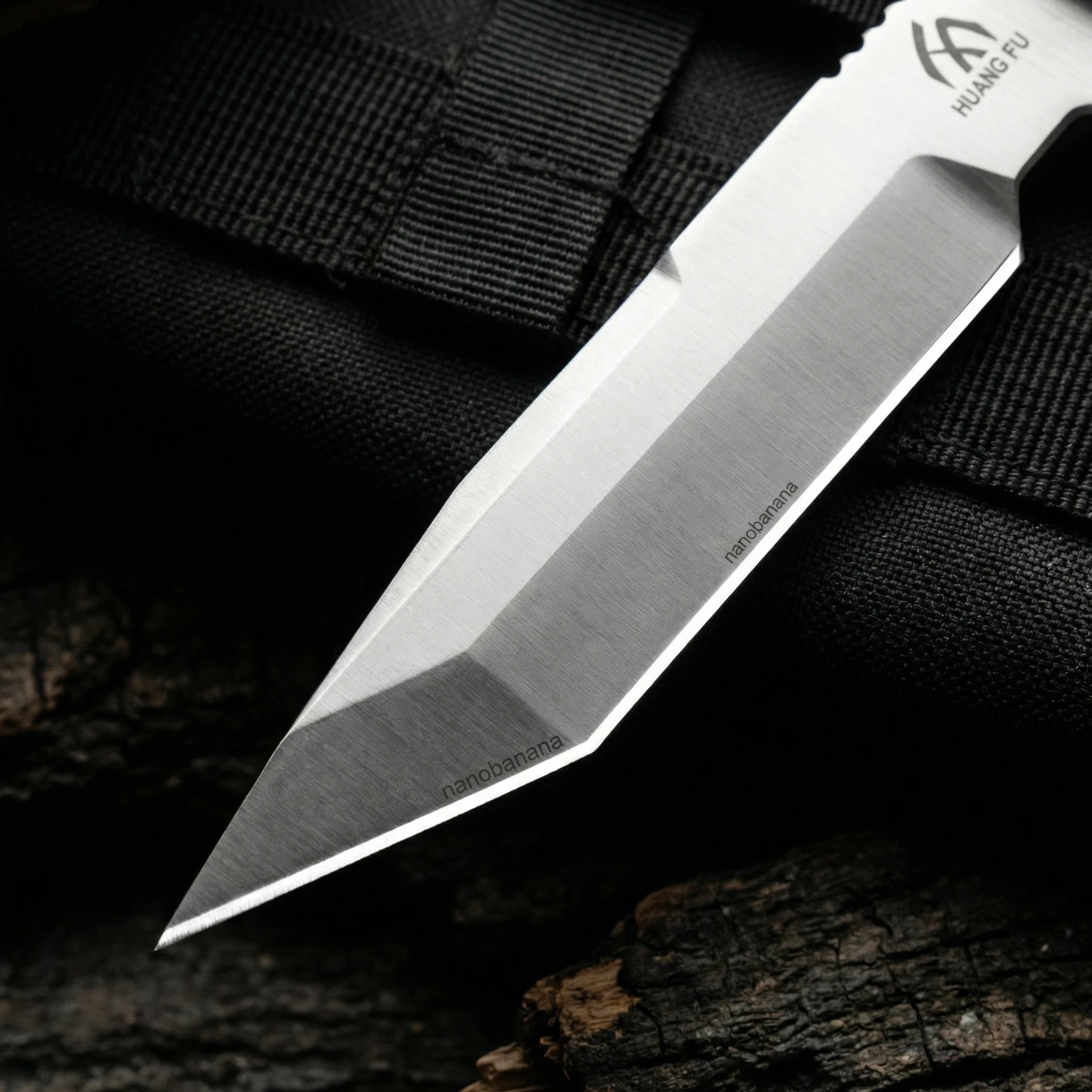 Cuchillo fijo acero exterior para supervivencia y camping - imagen 2