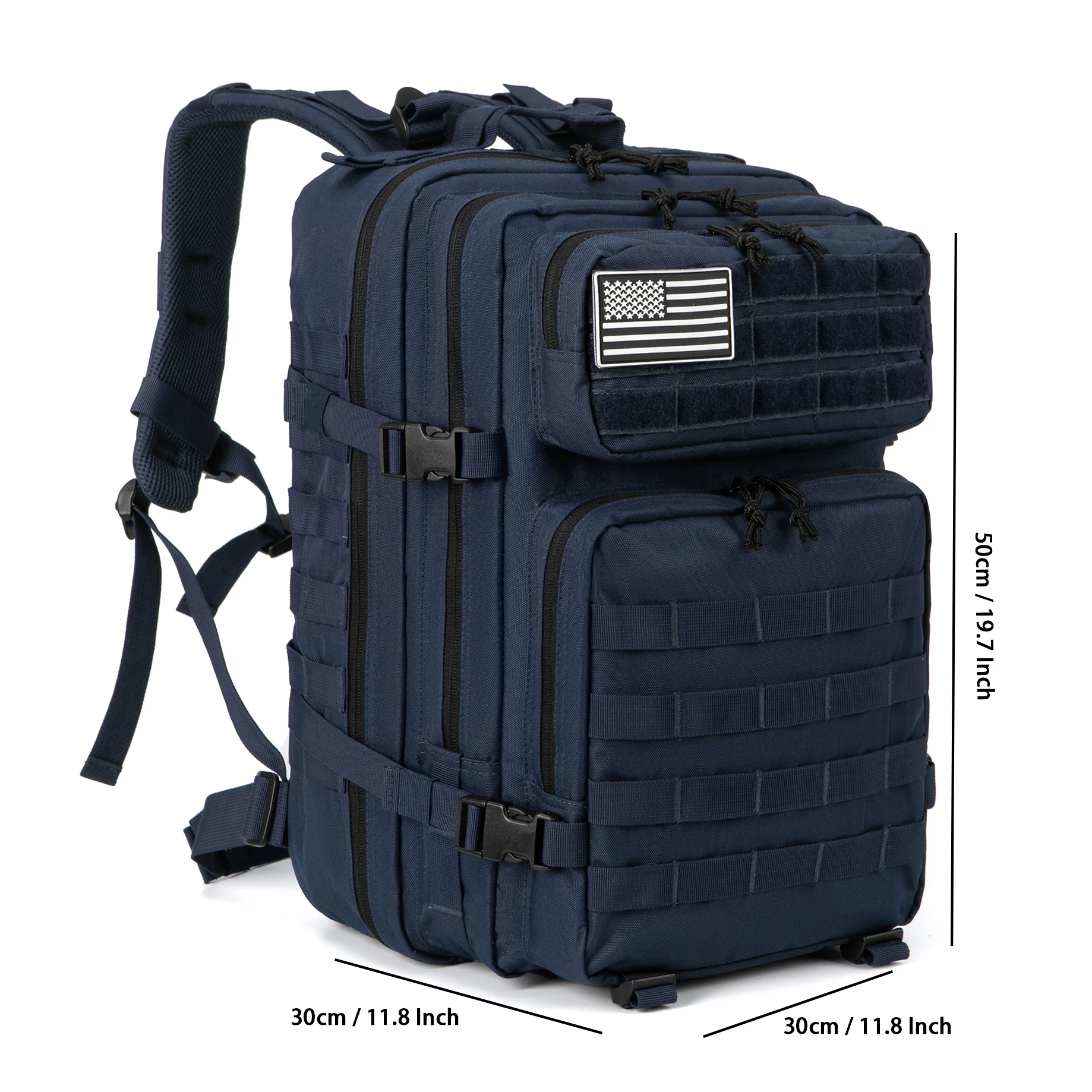 Detalle del sistema Molle y correas ajustables