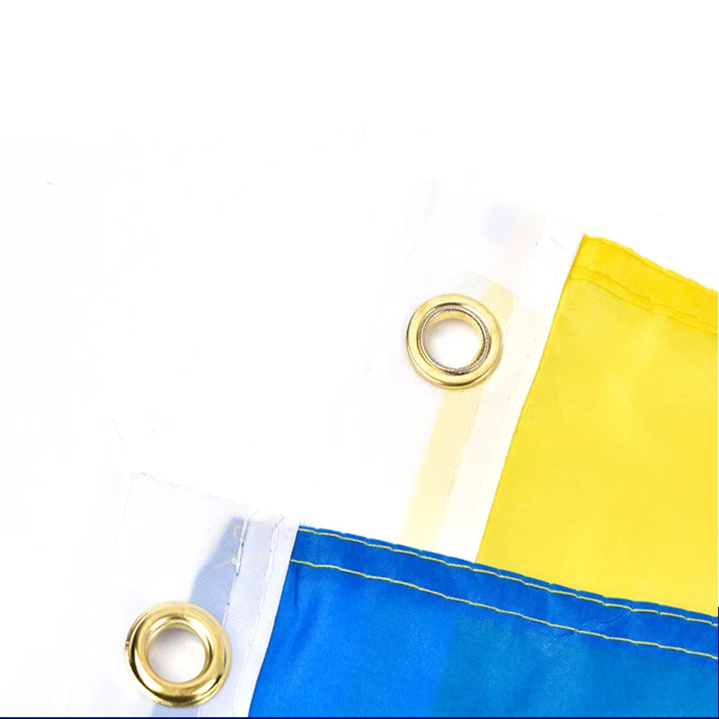 Detalle de la bandera nacional de Ucrania para decoración
