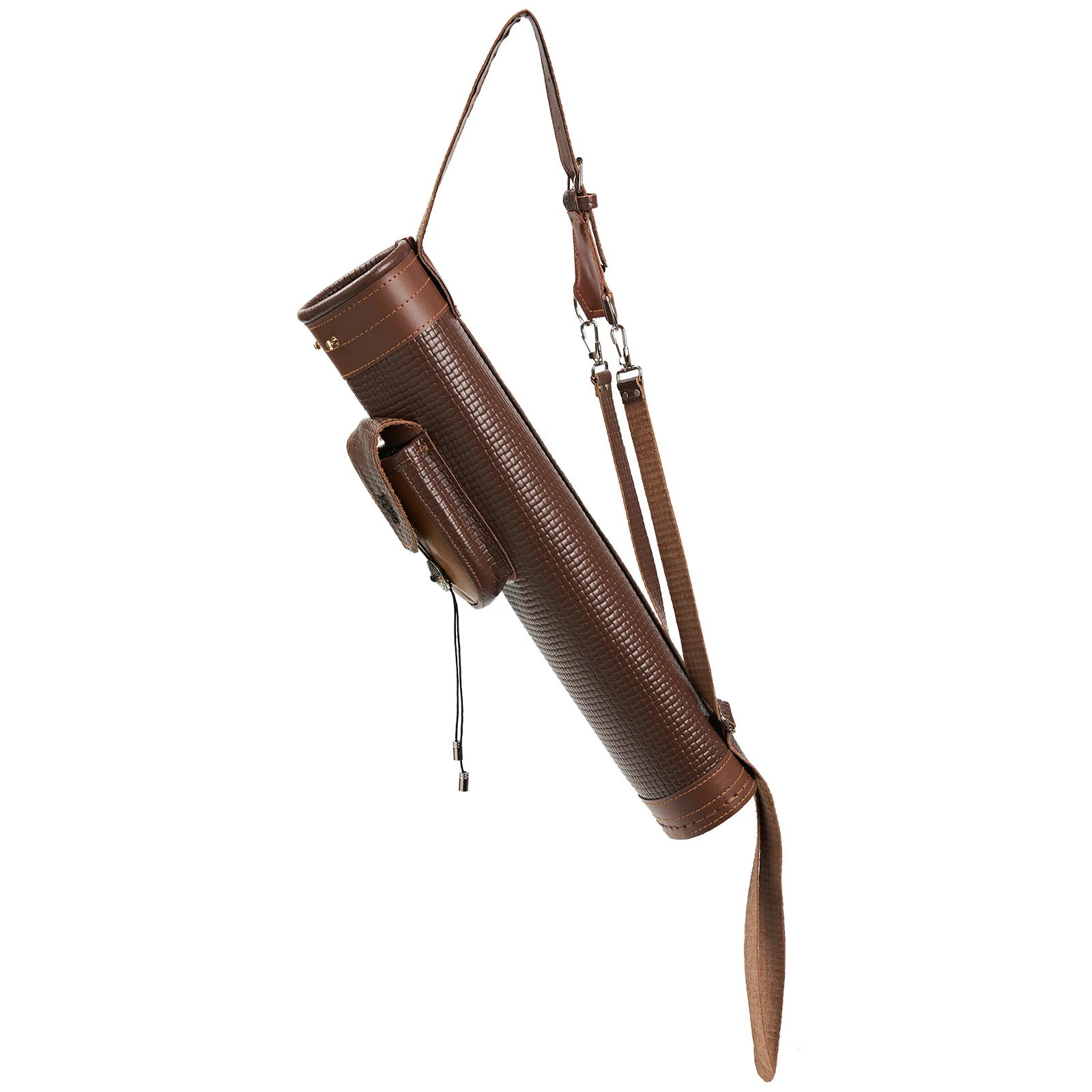 Quiver trasero de cuero vacuno – 24 flechas para tiro con arco - imagen 3
