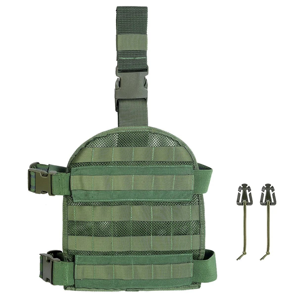Plataforma táctica muslo MOLLE nylon transpirable con hebilla rápida - imagen 5