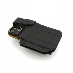 Funda táctica móvil MOLLE bloqueo pulgar, extracción rápida y clip