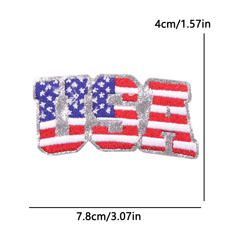 Parche bordado bandera EE. UU. – para coser o planchar equipo - imagen 3