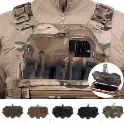Portamóvil táctico MOLLE para chaleco y airsoft