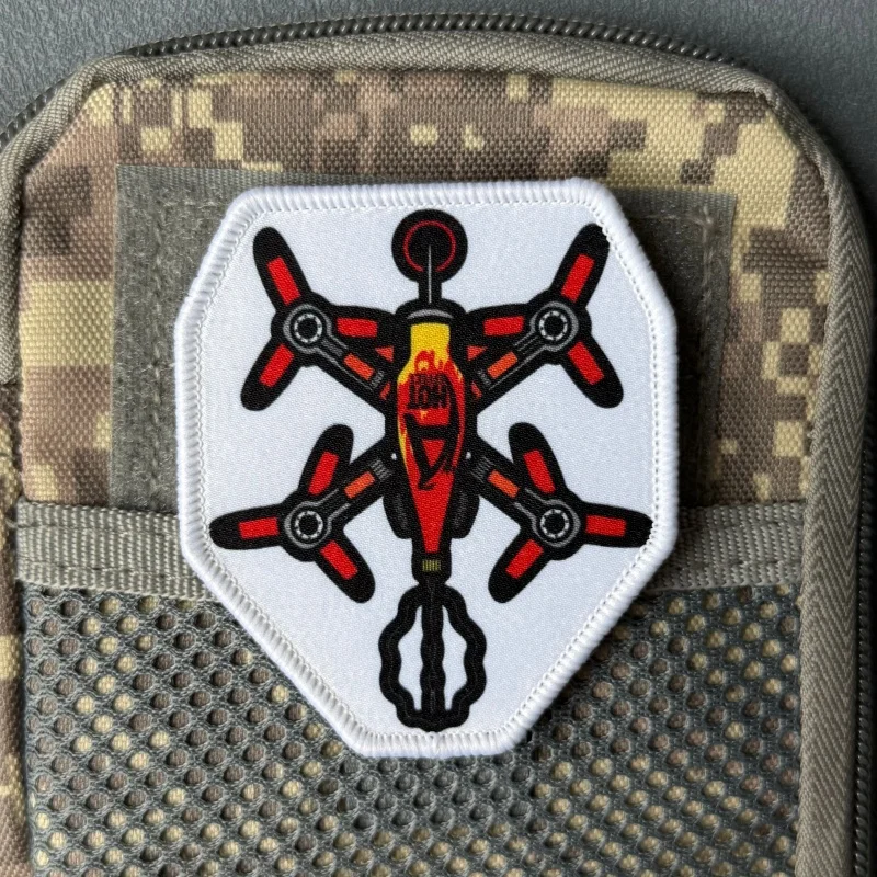 Parche táctico FPV moral con velcro para mochilas y ropa - imagen 3