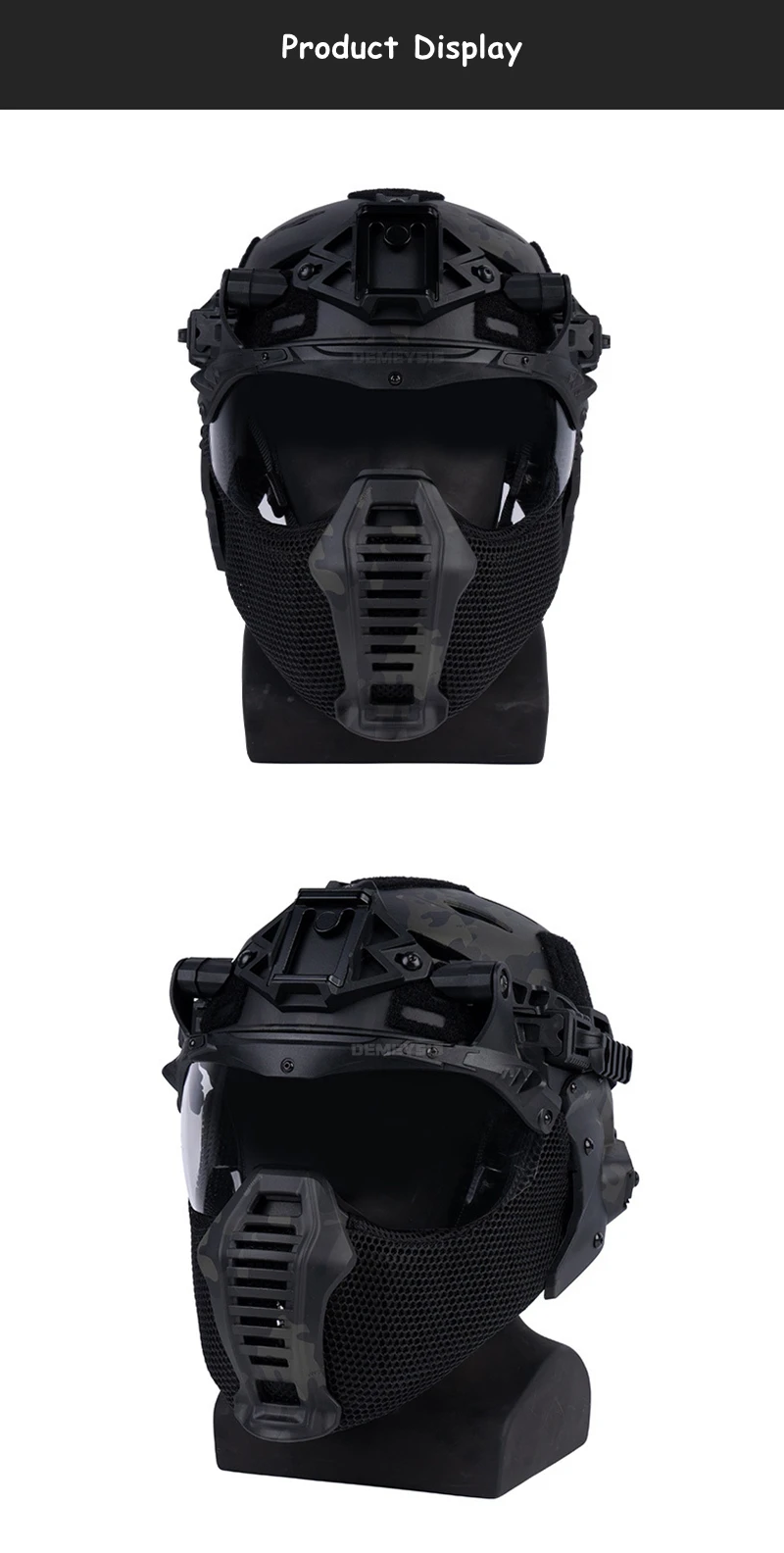 Protección de orejas y boca integrada