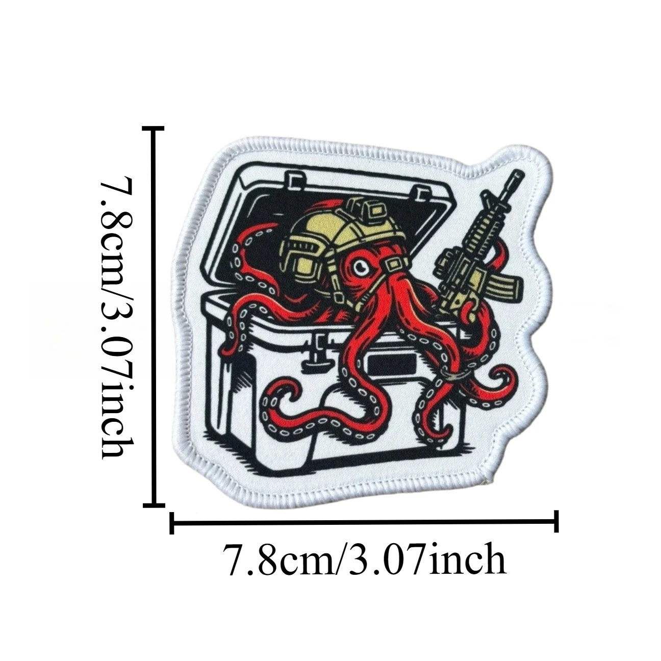 Parche táctico morale kraken - Bordado para casco y equipamiento MOLLE