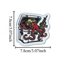 Parche táctico morale kraken - Bordado para casco y equipamiento MOLLE