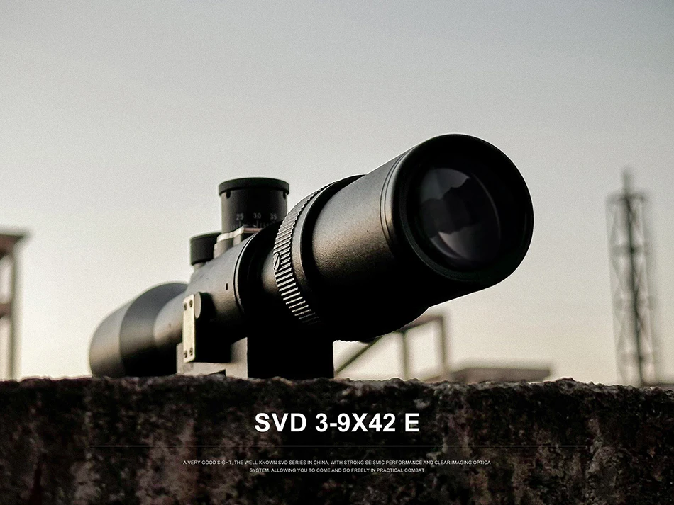 Riflescope montado para observación