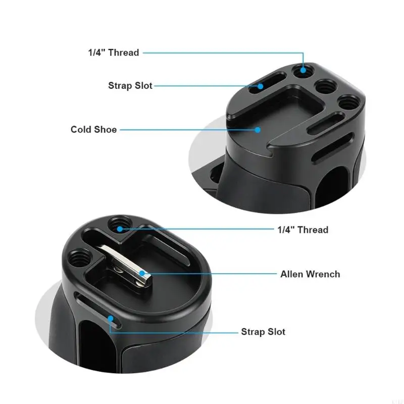 Alza lateral para cámara DSLR con soporte de rosca para trípode - imagen 2