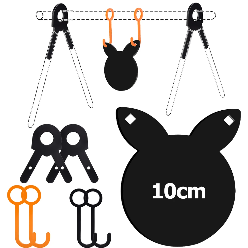 Objetivo AR500 en acero para entrenamiento de tiro con ganchos