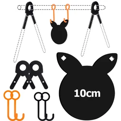 Objetivo AR500 en acero para entrenamiento de tiro con ganchos