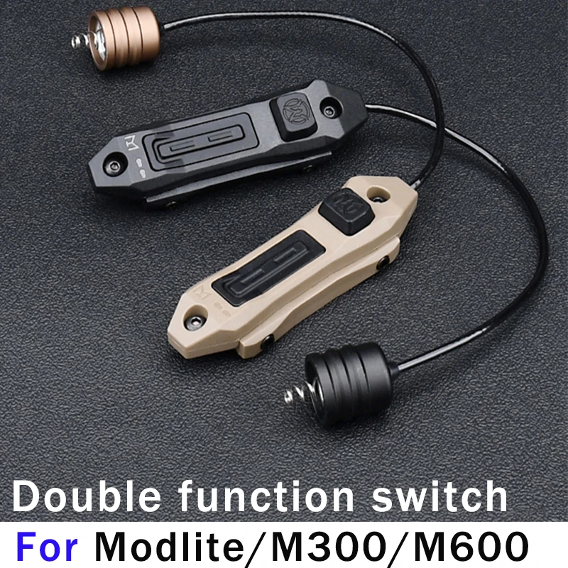 WADSN interruptor táctico doble función para linterna Modlite momentánea
