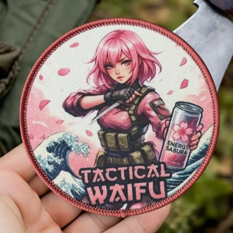 Parche táctico con gancho y bucle anime para gorra mochila - imagen 4