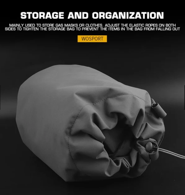 Bolsa táctica MOLLE colgante para máscara de gas y cargadores - imagen 4