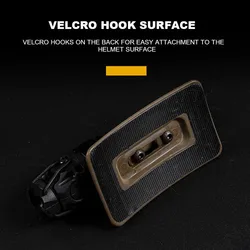 Adaptador casco táctico con soporte linterna y gancho MOLLE