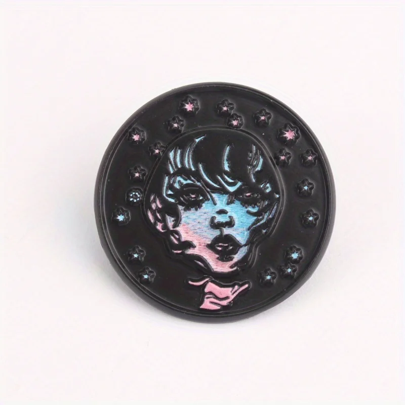 Pin esmaltado Galactic Muse degradado azul rosa Stardust celestial - imagen 3