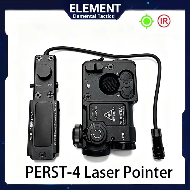 PERST-4 Linterna táctica para armas con láser verde y IR